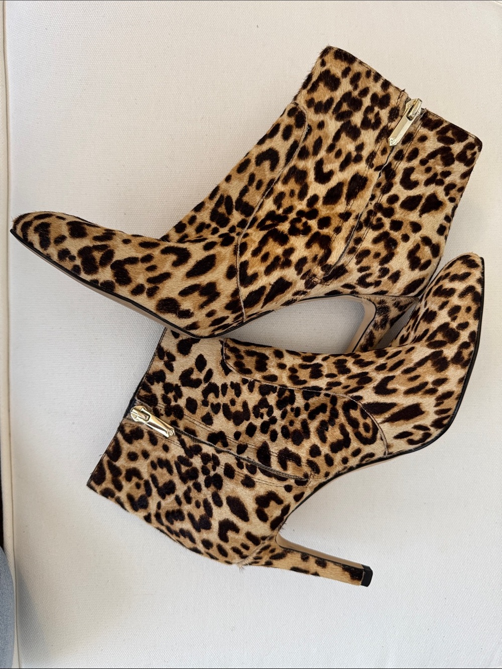 Sam Edelman Leopard Print Ankle Boots - Women's High Heel Booties